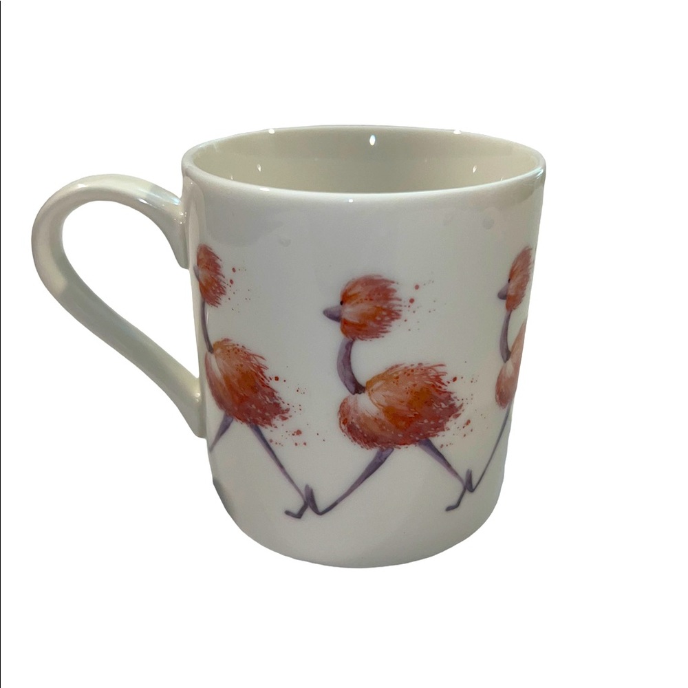 Jellycat Glad to Be Me Coffee Mug Cup - Running Birds Ostrich - Like New